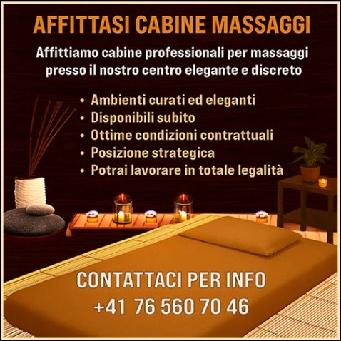Affittasi cabine massaggi
